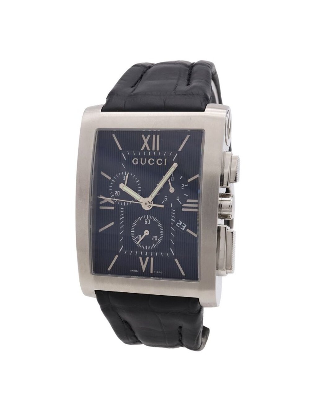 Gucci G Metro Chronograph Black Dial Date Quartz Watch